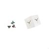 Wooden Bird Wall Art And Double Sided Corner Clock Decorative Set for Garden Study Room Farmhouse
