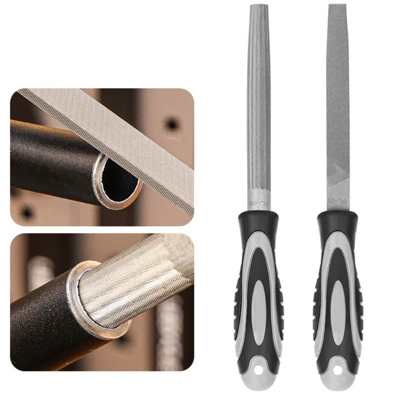 Flat/Half Circle Hand File with Nonslip Handle Road Bike Maintenance File For Cycling Equipment Repair Tool Enduring