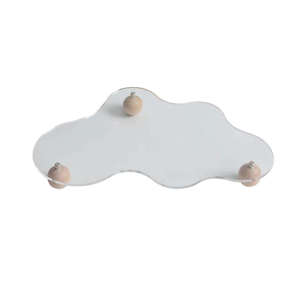 Geometric Acrylic Cloud Shape Cosmetic Tray Irregular Jewelry Display Rack Earrings S прозрачный