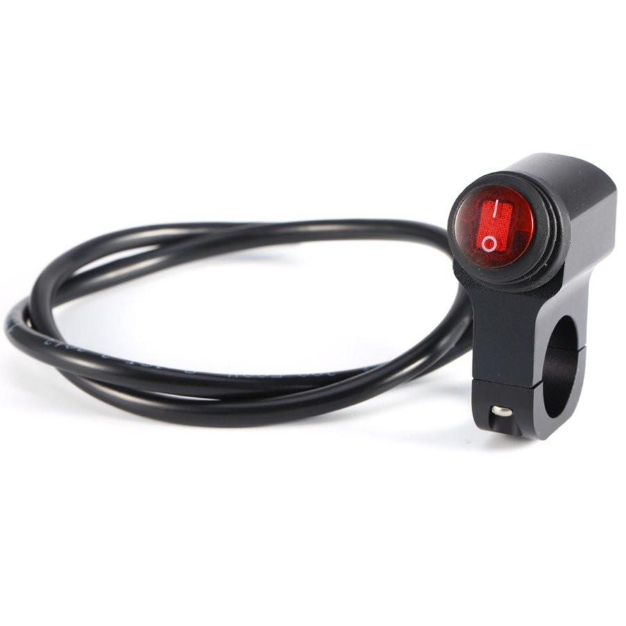 Waterproof 12V 16A Motorbike 22mm Diameter Handlebar Headlight Spot Light Switch