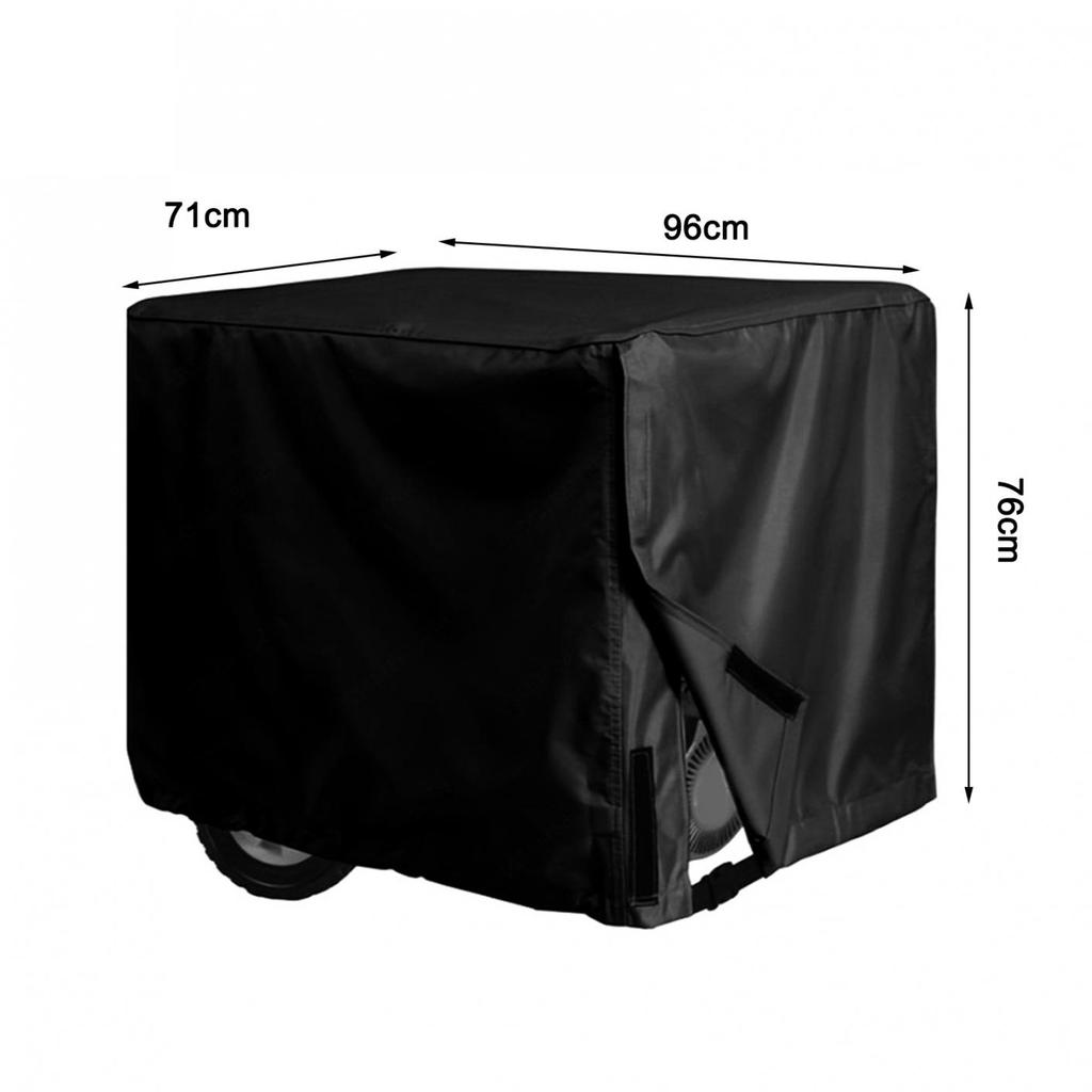 Black Generator Cover Generator Protective Cover Waterproof Generator Cover