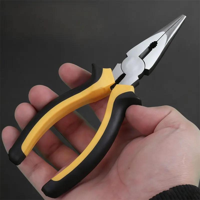 1 Stück Haushalts-Spitzzange Multifunktionszange Hohe Härte Industriequalität Drahtschneider Spitzzangenwerkzeug