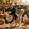 3D Halloween Pet Costume Pumpkin Cat Saddle Costume Headless Horseman Cat Costume  Halloween Party