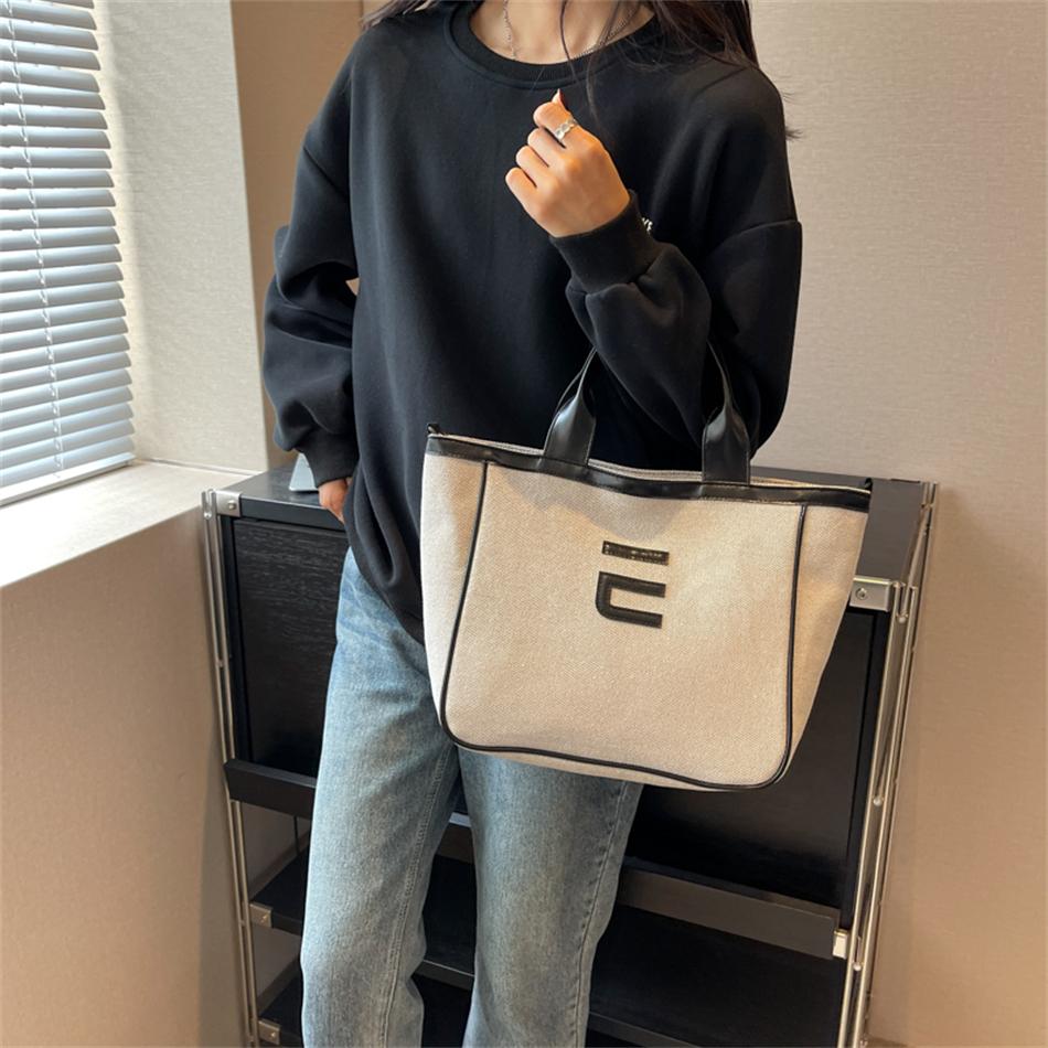 

Высококачественная тканевая повседневная сумка-тоут большой емкости, сумки через плечо для женщин, 2023, дизайнерские брендовые трендовые женские дорожные сумки