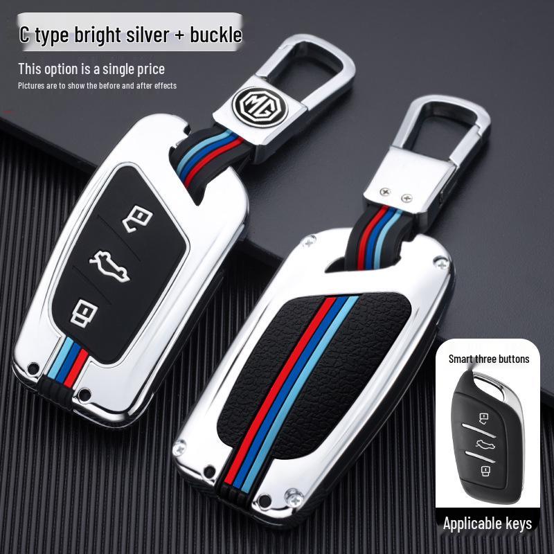 Metal Key Cover for MG ZS, HS, and MG6 (2018-2019) – Protects and Secures Your Car Key