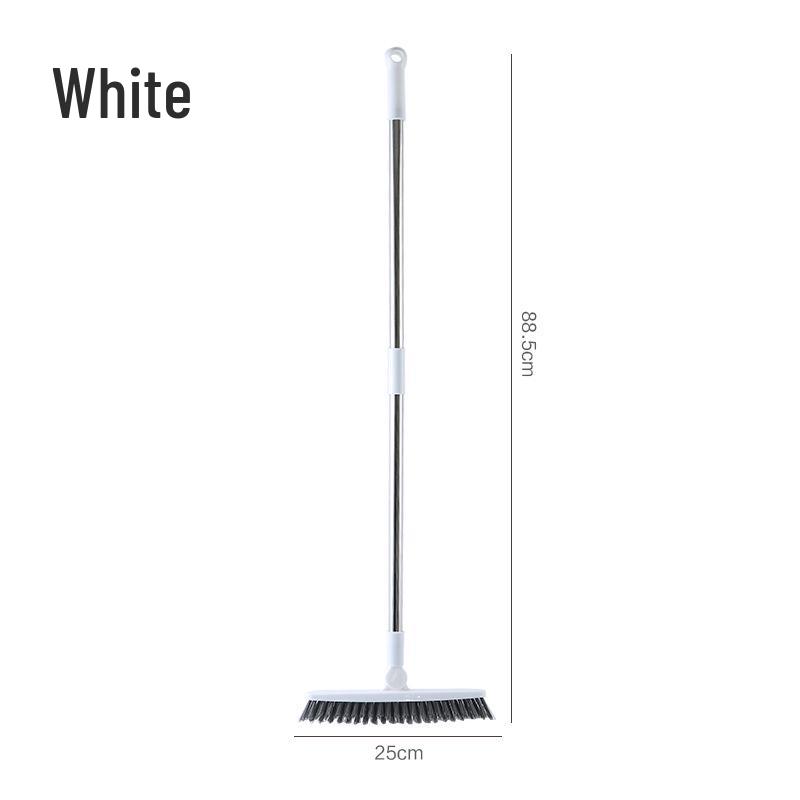 Stiff Bristle Floor Brush with Long Handle for Bathroom and Tile Grout Cleaning
