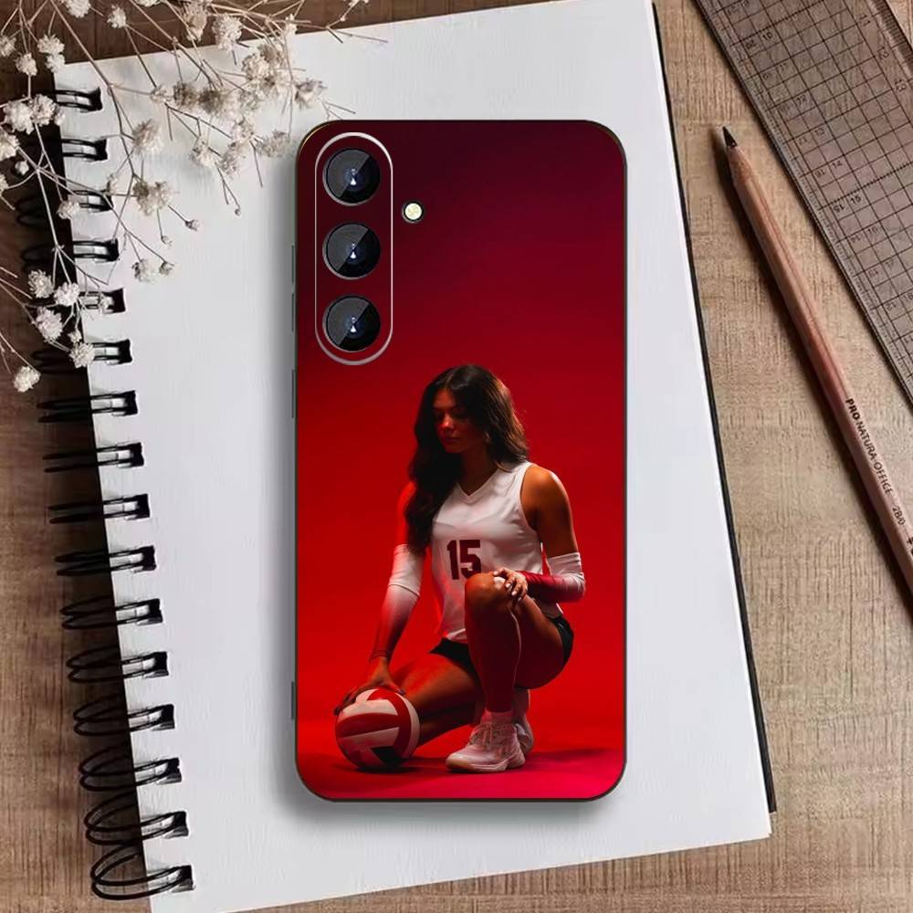 Volleyball Phone Case For Samsung Galaxy A73,A72,A71,A70,A52,A51 Others Soft Black Cover
