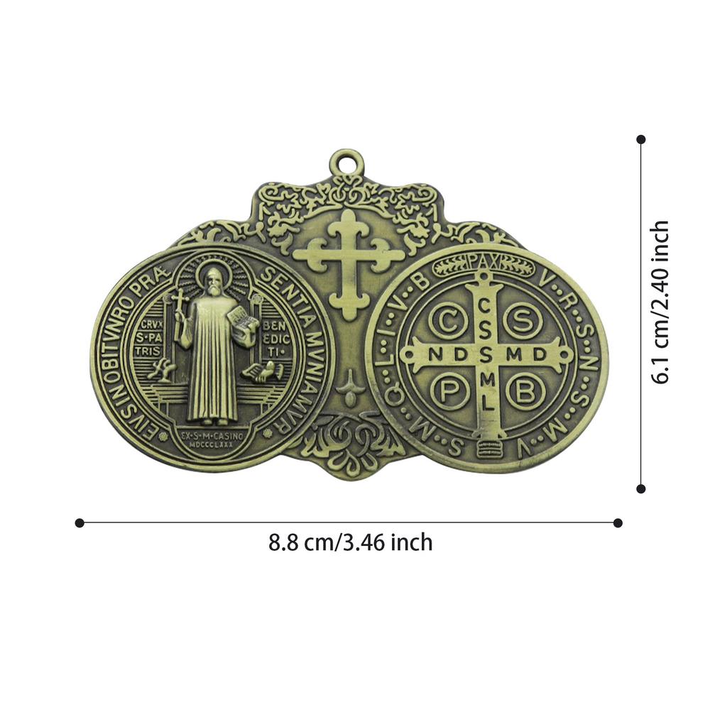 

Christian Ornament Religious Jewelry Pendant Metal Charm Jewelry Pendant Wall Ornament Charm Accessory For Men зелений