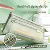 High-Capacity Transparent Mesh Pencil Case - Durable, Elegant & Ideal for Students