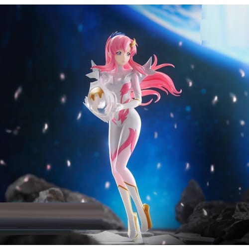 Lacus Clyne Figures, Pilot Suit Ver. & Racing Ver. Mobile Suit Gundam SEED Freedom Glitter & Glamours, Approximately 22cm, 2 Sets, 2 Types, Official M