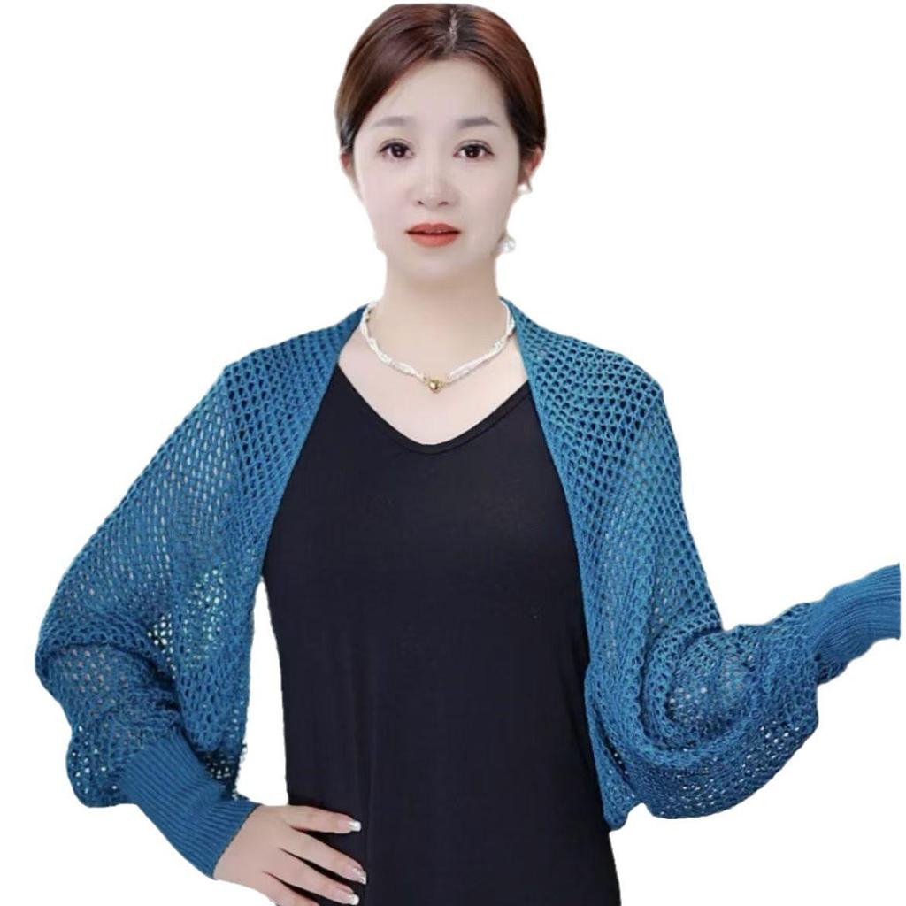 Ice Silk Long Sleeve Shawl: Versatile Fashion for Summer and Autumn