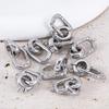 1pc Handmade 18K Gold Silver Plated Fastener Bail Connector Clasps Accessories End Clasps Needlework Pearls Beads Jewelry Making