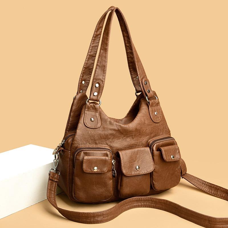New women's underarm locomotive bag multi-pocket willow nail tote bag shoulder messenger bag