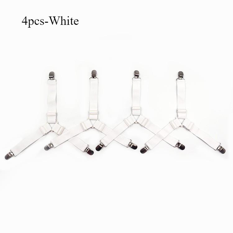 Triangle Is Fixed with Adjustable Elastic Sofa Cushion Comforter Bed with Metal Clamps Bed Sheet Clips Clothes Folder