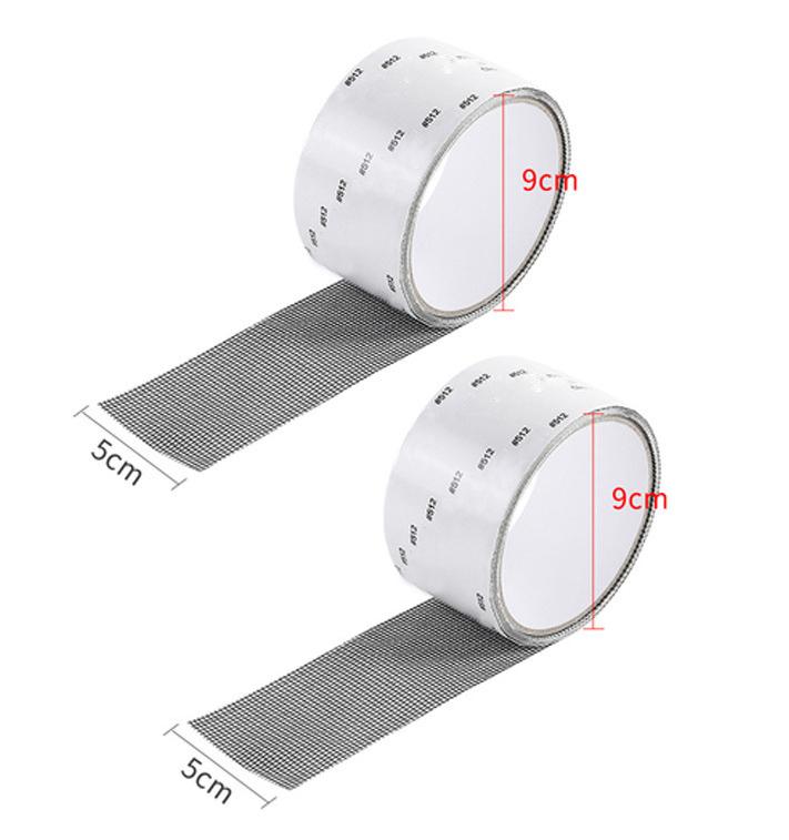 Window Screen Repair Tape Self Adhesive Mesh Tape Net Door Fix Patch Anti Insect Mosquito Mesh Broken Holes Repairing