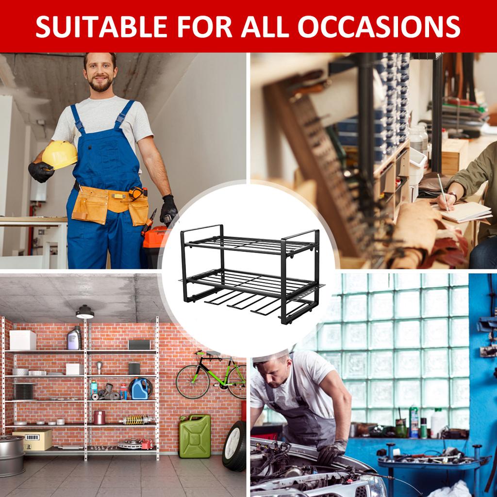 Elektrowerkzeug-Organizer-Rack, Wandhalterung, Halter für elektrische Bohrmaschinen, Aufbewahrungs-Organizer für Hochleistungswerkzeuge und Schraubendreher für Werkstatt/Garage