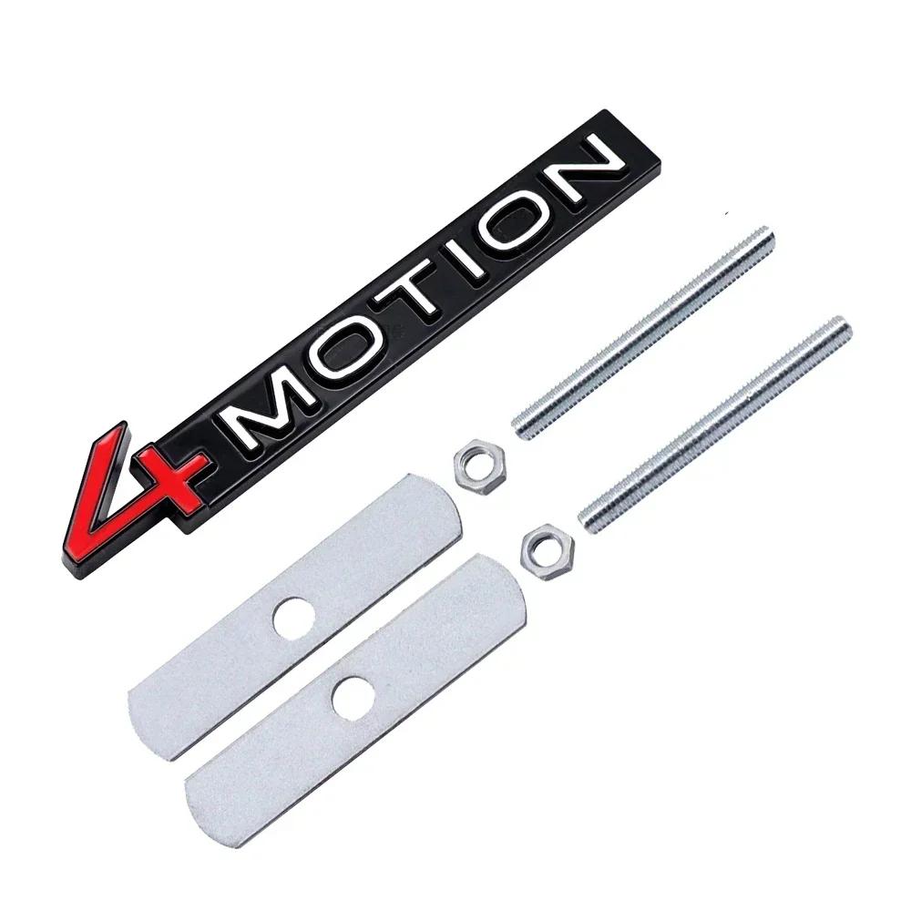 TCFJN1 Metall 4MOTION Logo Auto Frontgrill Emblem für VW Passat Touareg Golf Tiguan Polo CC Auto Karosserie Abzeichen Exterieur Zubehör