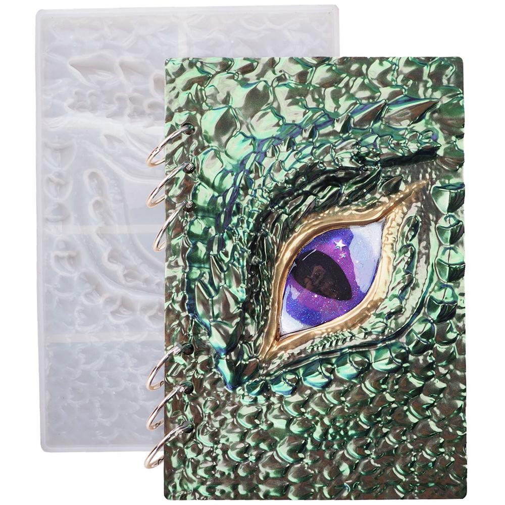 Dragon Eye Notebook Cover Silicone Mould Epoxy Resin Casting Molds DIY Crafts