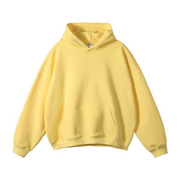 European & American Trendy Oversized Fleece-Lined Hooded Sweatshirt - Autumn/Winter Collection
