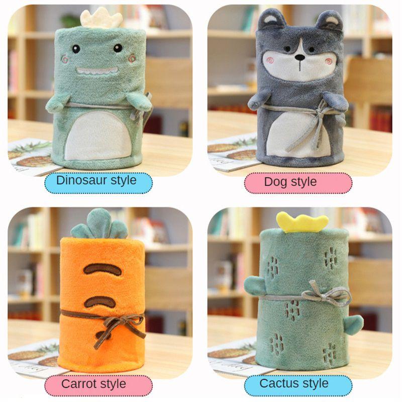 Gemütliche Cartoon-Tier-Klimadecke für Kinder mit entzückenden Dinosauriern