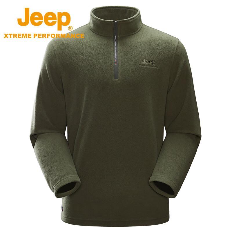 Jeep Men's Outdoor Half-Zip Fleece Jacket