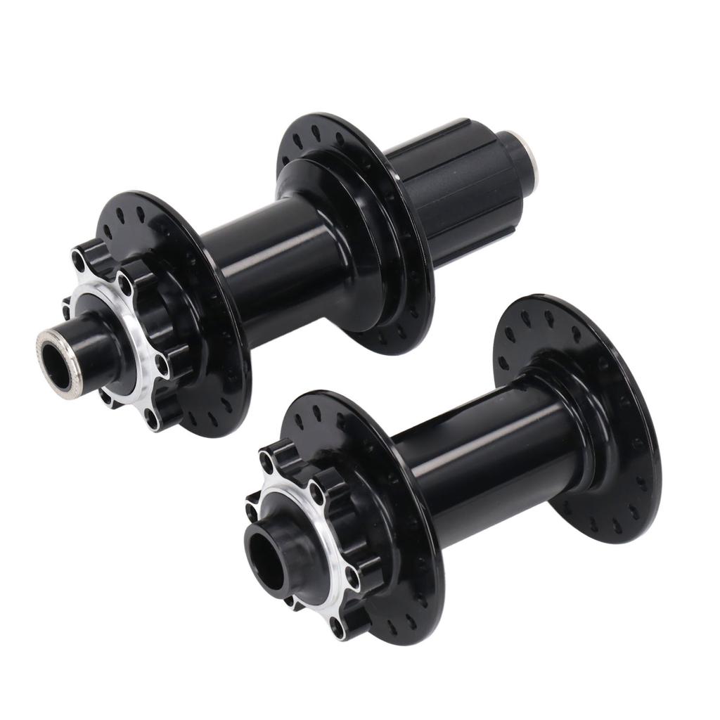 2pcs Bicycle Hubs Black Aluminium Alloy 32 Holes Front Rear Bike Disc Hubs 4 Bearing for Mountain