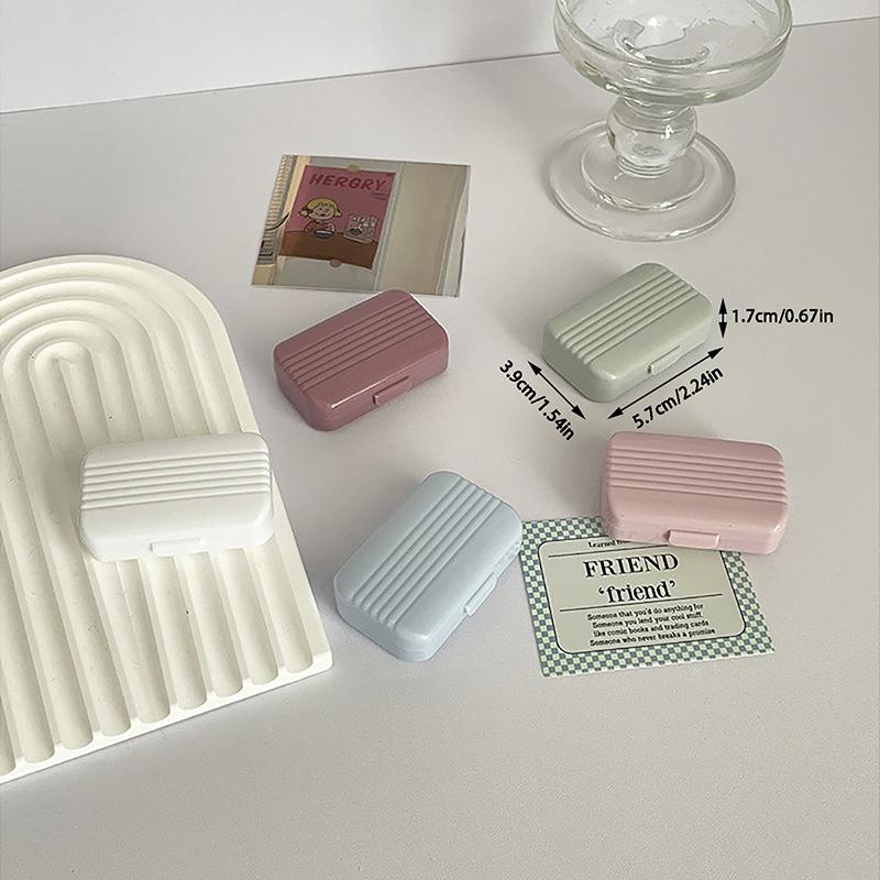 Candy Color Bærbar kontaktlinseboks for jenter Minimalistisk kontaktlinsebokssett Kontaktlinseoppbevaringsbeholder