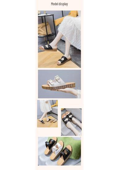 Women's Summer Leather Sandals 2025, Comfortable Soft Sole, Fashionable Versatile Outdoor Buckle Design