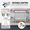 7-Branch Radiant Heat Manifold 1/2" PEX Tubing Floor Heating Manifold Set
