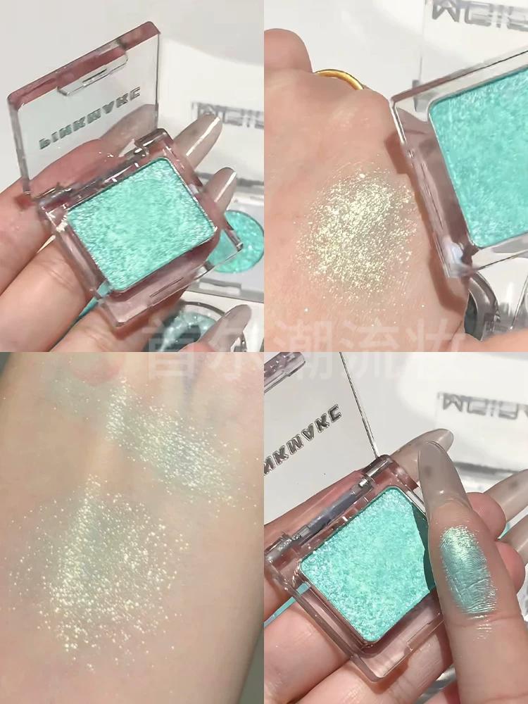 Pinkmakc Monochrome Eyeshadow Spring Color Pearl Flash Repair Land Matte Mint Blue Green Custard Domestic Goods