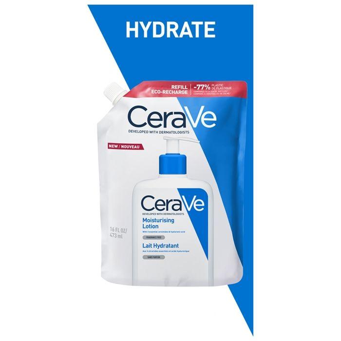 CeraVe Lait Hydratant Éco-Recharge Sans Parfum 473 ml