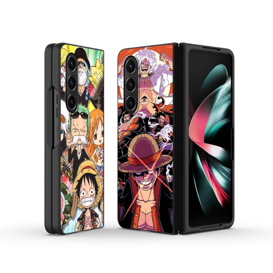 Anime One Piece Luffy Pouzdro pro Samsung Galaxy ZFold6 ZFold4 ZFold7 Z Fold 7 6 5 4 3 ZFold5 ZFold3 Zadní kryt telefonu