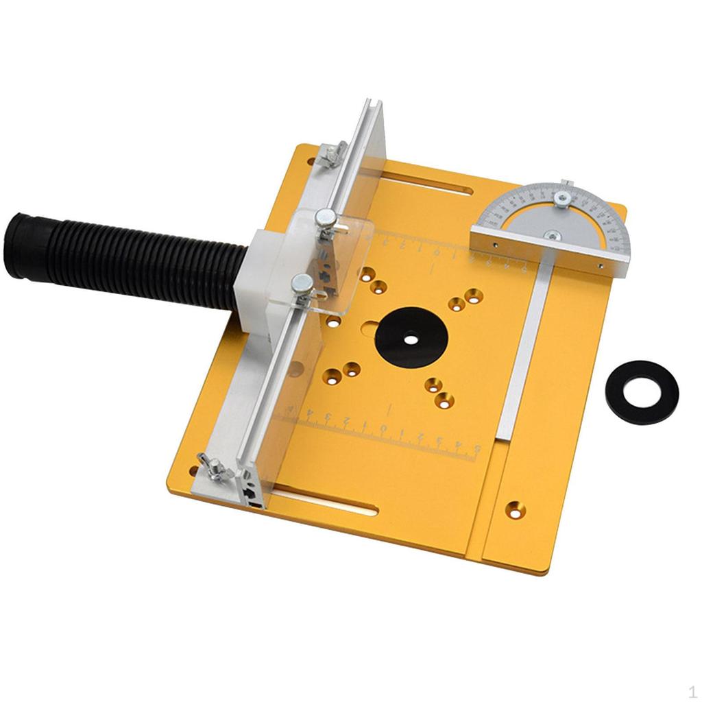 Aluminum Router Table Insert Plate Guide Sliding Brackets 20cm X 24cm/7.87" 9.45" Trimmer Tool for