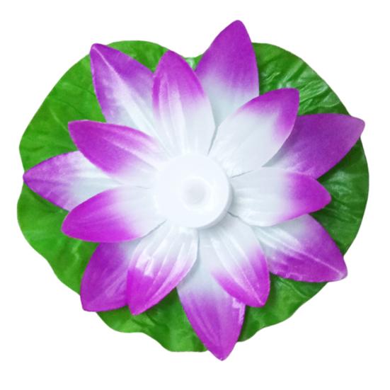 Electric Candle LED Light Garden Wishing Pool Pond Water Float Lotus Flower Lamp