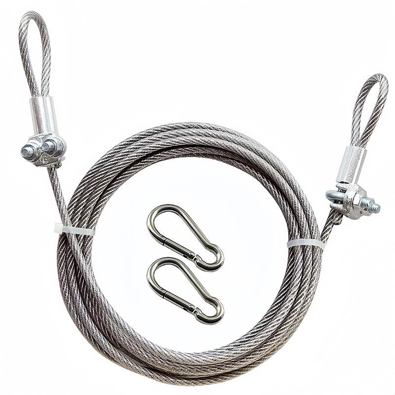 Bold Stainless Steel Plastic-Coated Waterproof Clothesline – Rustproof Outdoor Drying Rope for Quilts, Curtains, and Clothes