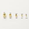50pcs DIY Jewelry Accessories 14K 18K Gold Plated Striped Cut Flower Beads 2.5 3 4 5 6mm Spacer Beads Bulk Hand Beading Material