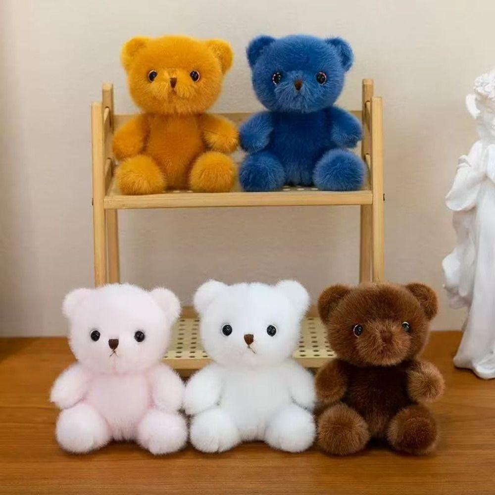 PP Cotton Bear Plush Ornaments Lifelike Bear Plush Toy  Keyrings Accessories