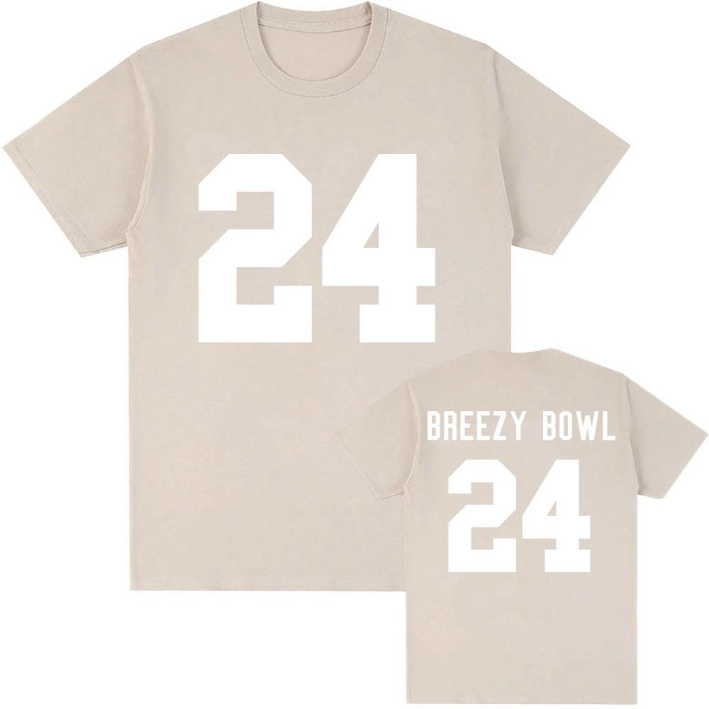 BREEZY BOWL 24 Tshirts Chris Brown Singer Graphic T-shirt Short Sleeve O-neck Unisex Streetwear Soft Cotton Men/Women T Shirt