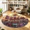 Hollow Knight Personalized Round Rug Support Custom Name, Soft Home Decor Mat