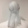 Strass Pirathatt Elastisk Snood Skjerf Lue Maskeradeball Cosplay-arrangementer Nett Hullet Ut Hodeskjerf