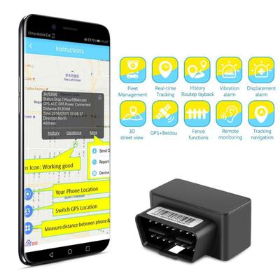 Traqueur Gps de voiture OBD, moniteur vocal Mv33, alarmes multiples, localisateur de suivi antivol 9-40v, OBDII