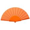Portable Folding Fan Plain Plastic Cloth Hand Fan Chinese Elegant Fabric Hand Fan for Weddings Travel Party Dancing Cosplay