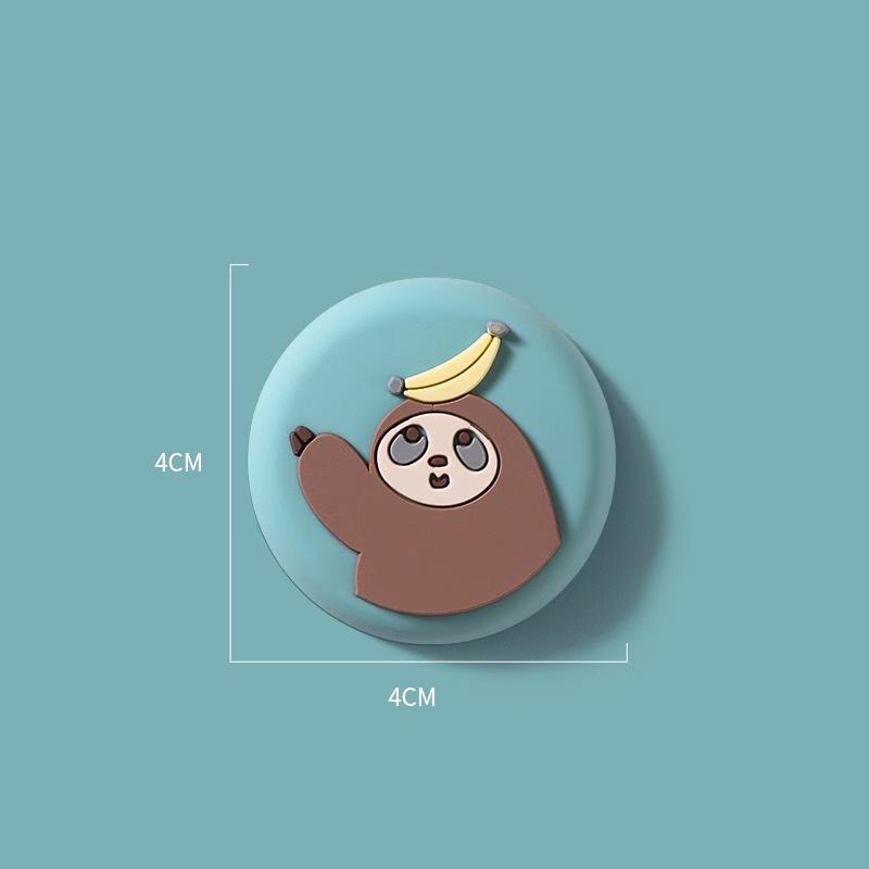 Cartoon Silicone Anti-Collision Door Handle Sticker for Household and Refrigerator