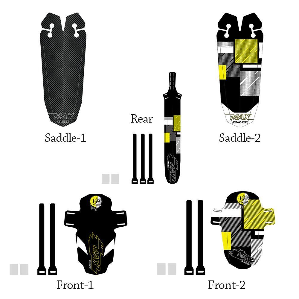 Front/Rear Bike Fender Multicolor Saddle Mud Guard Wings Universal Bicycle Mudguard Outdoor Sports