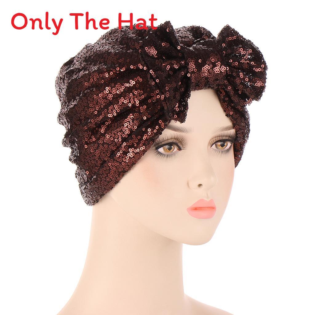 Summer Ladies Turban Head Wrap With Butterfly Bow And Sparkle Accents For Casual Wear