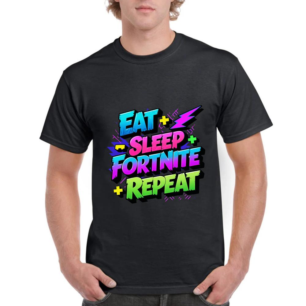 Eat Sleep Game Repeat Shirt – Unisex Game Tee, Gamer Gift, Video Game T‑Shirt