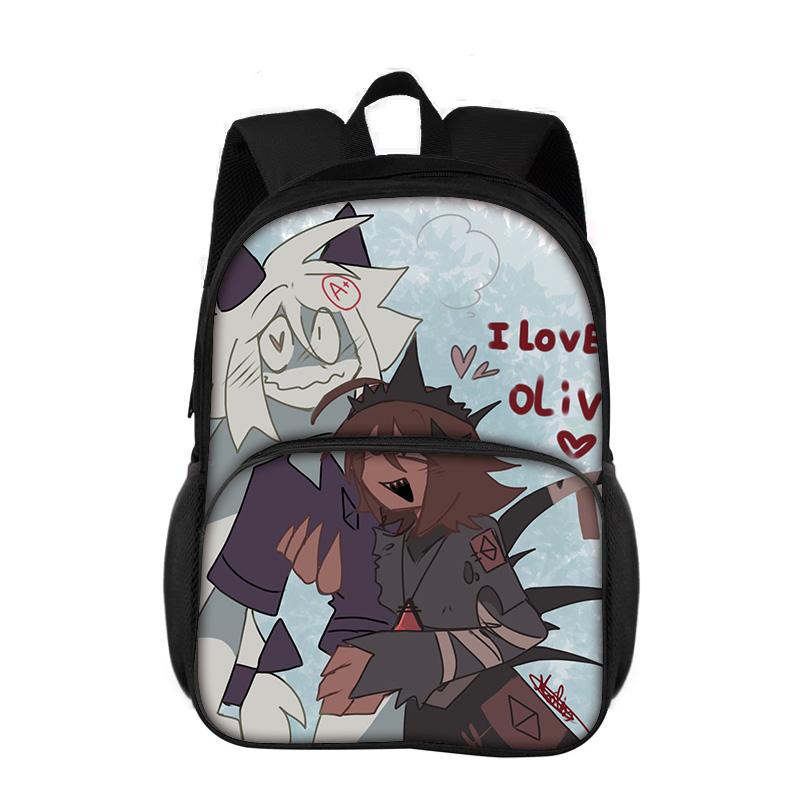 Sac à dos Rond de Base Polyvalent Tendance Mode Dessin Animé Garçon et Fille École Anniversaire Meilleur Cadeau
