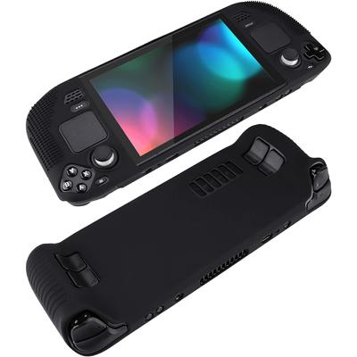 Steam Deck OLED Silicone Soft Cover, Comfortable Handle Protective Cover Multifunctional Shockproof Full Protection Slip Resistance Particles