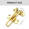 Home Security Door Lock Swing Bar Against   Theft Latches Safety Childproof Stoppers Simple Installs for Front & Interior Door 