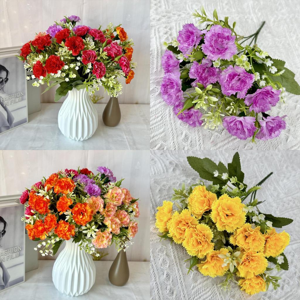 No Ip Fake Carnation Flowers For Wedding Celebration And Home Decoration